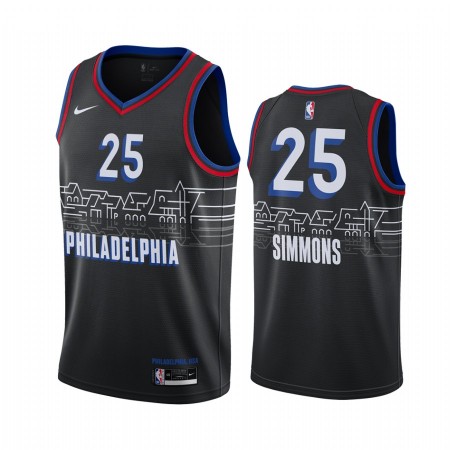 Maglia NBA Philadelphia 76ers Ben Simmons 25 2020-21 City Edition Swingman - Uomo